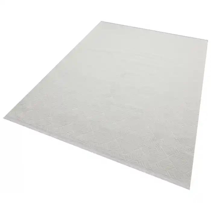 Rabbit 102 Gri Makinede Yıkanabilir Yumuşak Dokulu Dekoratif Kaymaz Tabanlı Makine Halısı