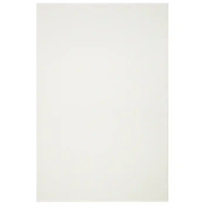 Rabbit 107 Beyaz Makinede Yıkanabilir Yumuşak Dokulu Dekoratif Kaymaz Tabanlı Makine Halısı