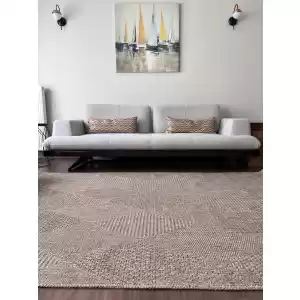 Dhoku DH002 Devetüyü Rustik Modern Örme Kilim - indoor & outdoor
