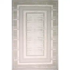 Shabby 332A Gri Bej Yumuşak Dokulu Makine Halısı