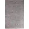 Otantik-FX 12A Gri Mavi Dekoratif Modern Kaymaz Tabanlı Makinede Yıkanabilir Halı Kilim