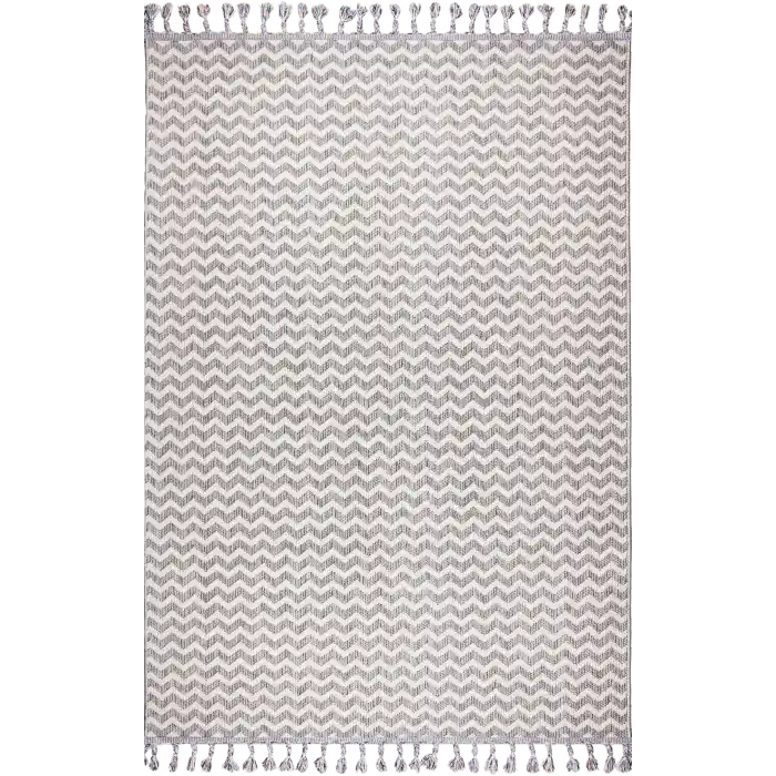 Astra 28048A Gri Bukle Tekniğiyle Üretilmiş Modern Makine Halısı