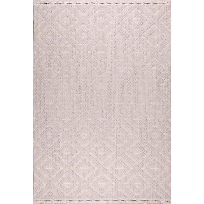 Corsa 8927A Bej Özel Bukle Tekniğiyle Üretilmiş Modern Makine Halısı