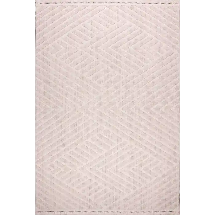 Corsa 8930A Bej Özel Bukle Tekniğiyle Üretilmiş Modern Makine Halısı