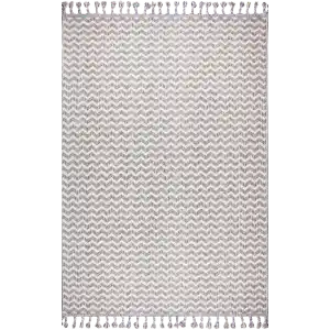 Astra 28048A Gri Bukle Tekniğiyle Üretilmiş Modern Makine Halısı