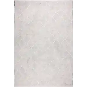 Balat 320A Beyaz Krem Dekoratif Makine Halısı