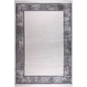 Mystique  21562A Antrasit Akrilik Salon Halısı