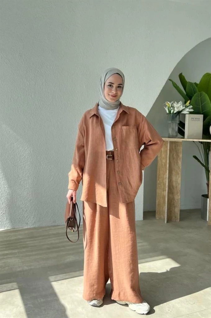 %100 KETEN PİNTEREST TAKIM kiremit