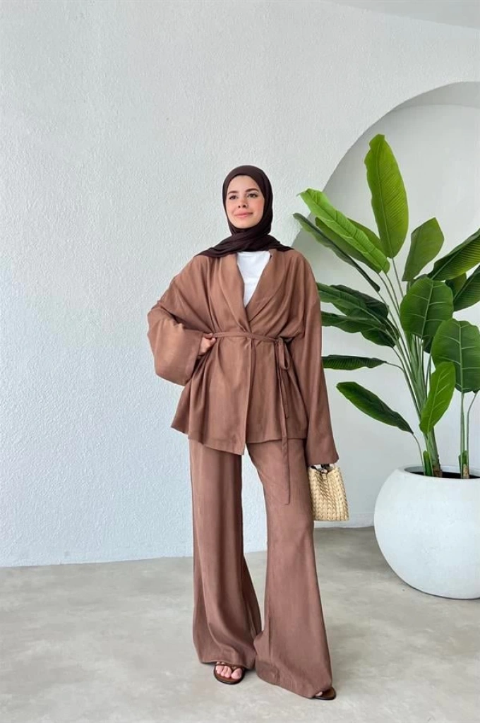 ==PİNTEREST KIMONO TAKIM ACI KAHVE