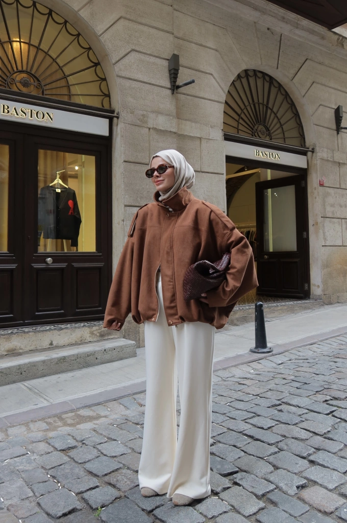 00 SÜET BOMBER CEKET taba