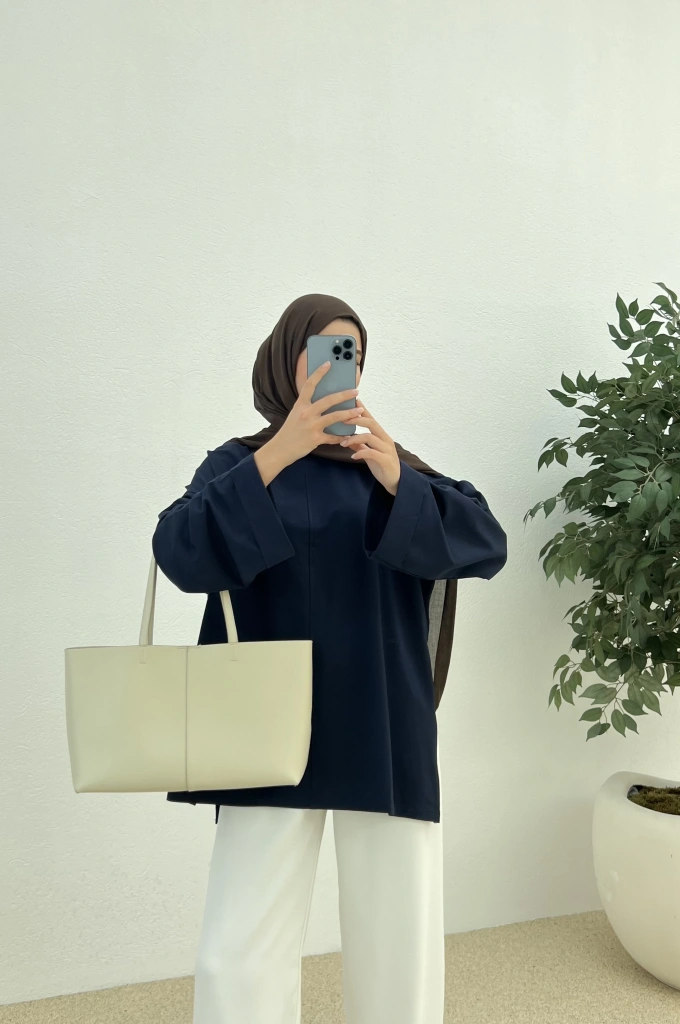 Yazlık basic sweat (lacivert)