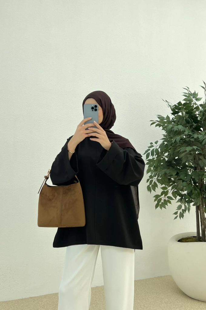 Yazlık basic sweat (siyah)