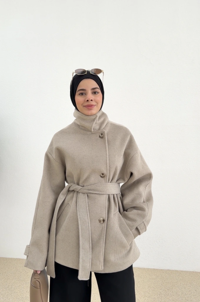 3 DÜĞME PREMİUM İTHAL KABAN natur vizon