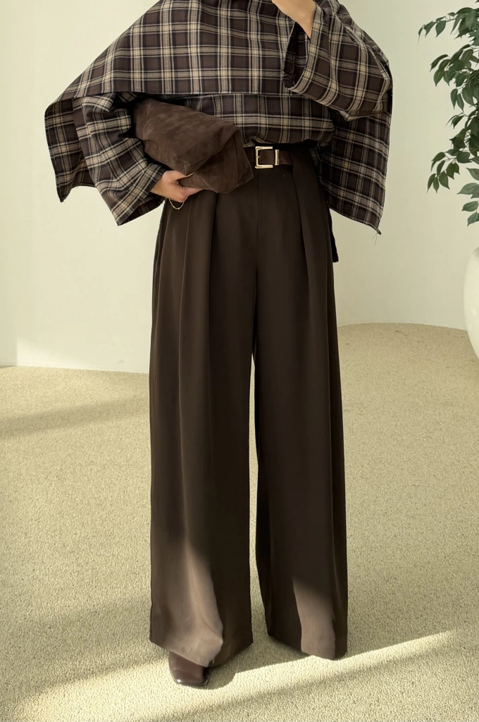 3855 KÖPRÜ DTY KEMER PANTOLON KAHVE