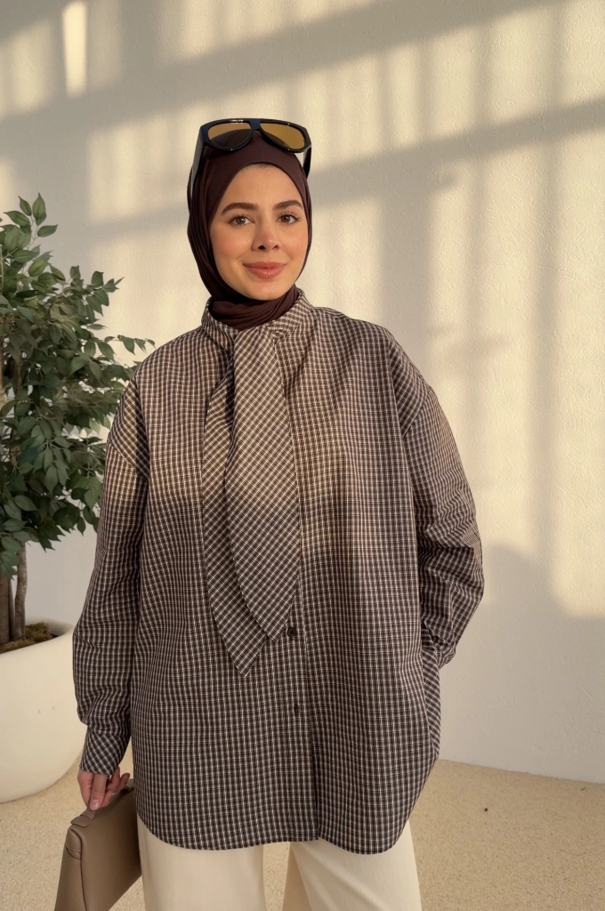 5454 BEY GÖMLEK KAHVE