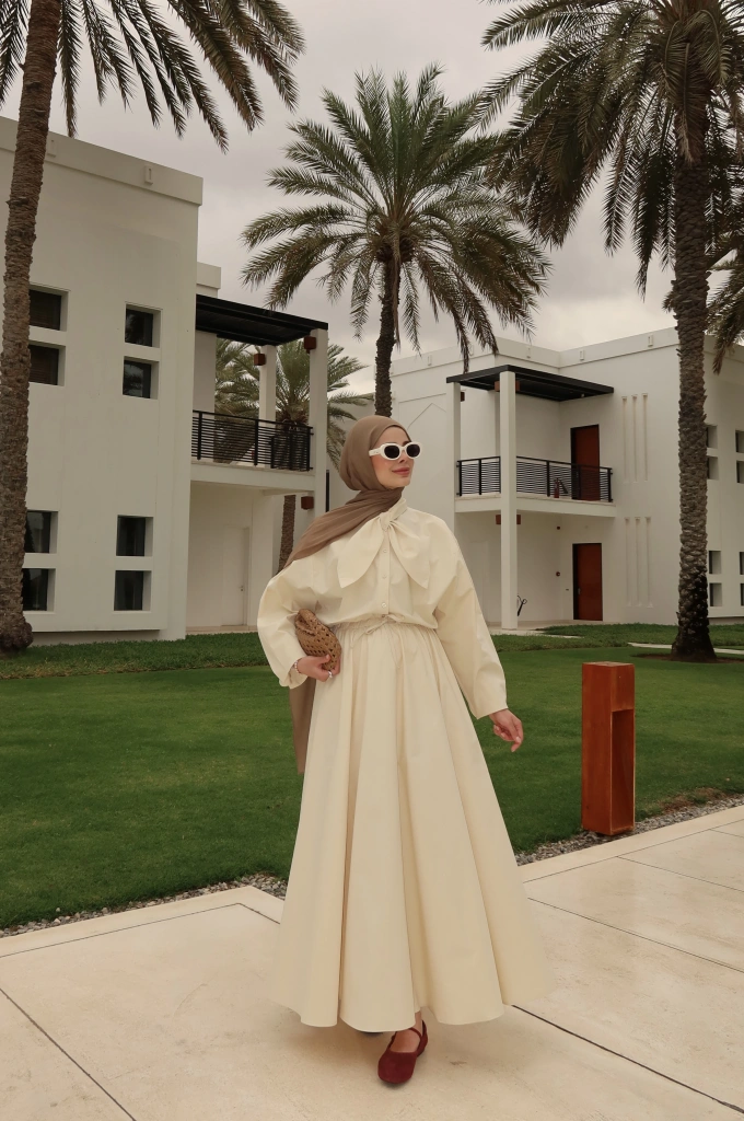 5478 FLAR DTY GÖMLEK TAKIM VANİLYA