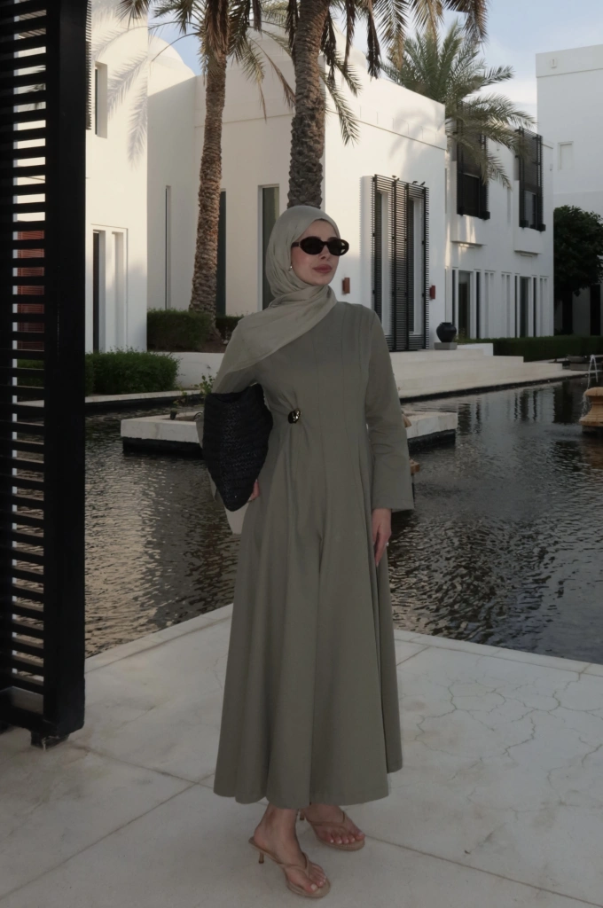 5011 COOL ELBİSE MİNT YEŞİL