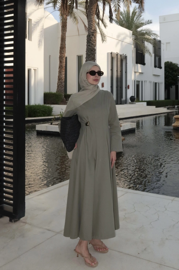 5011 COOL ELBİSE MİNT YEŞİL