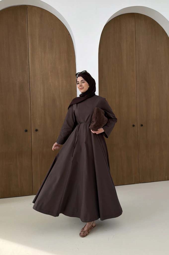 5011 COOL ELBİSE KAHVE