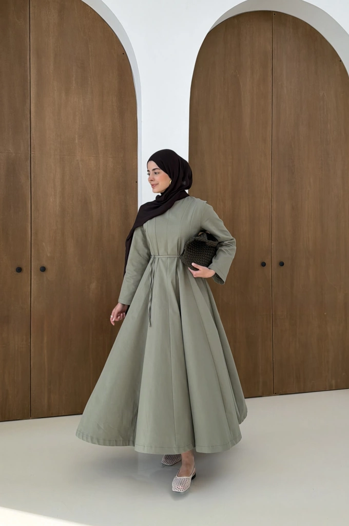 5011 COOL ELBİSE MİNT YEŞİL