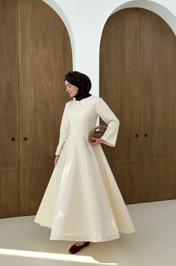 5011 COOL ELBİSE vanilya