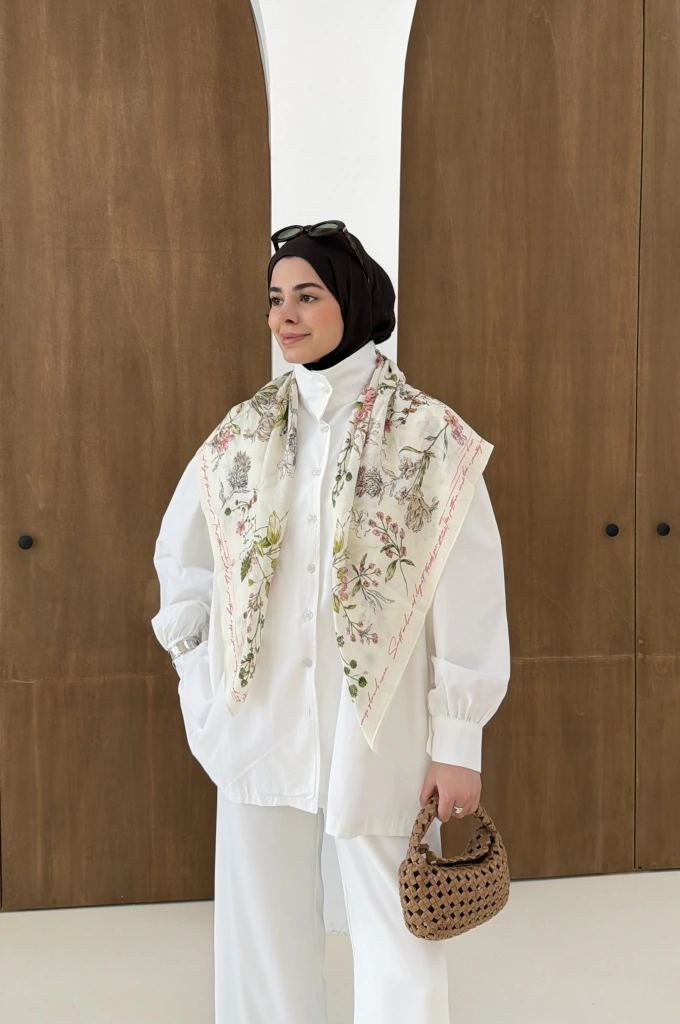 DİK YAKA GÖMLEK beyaz