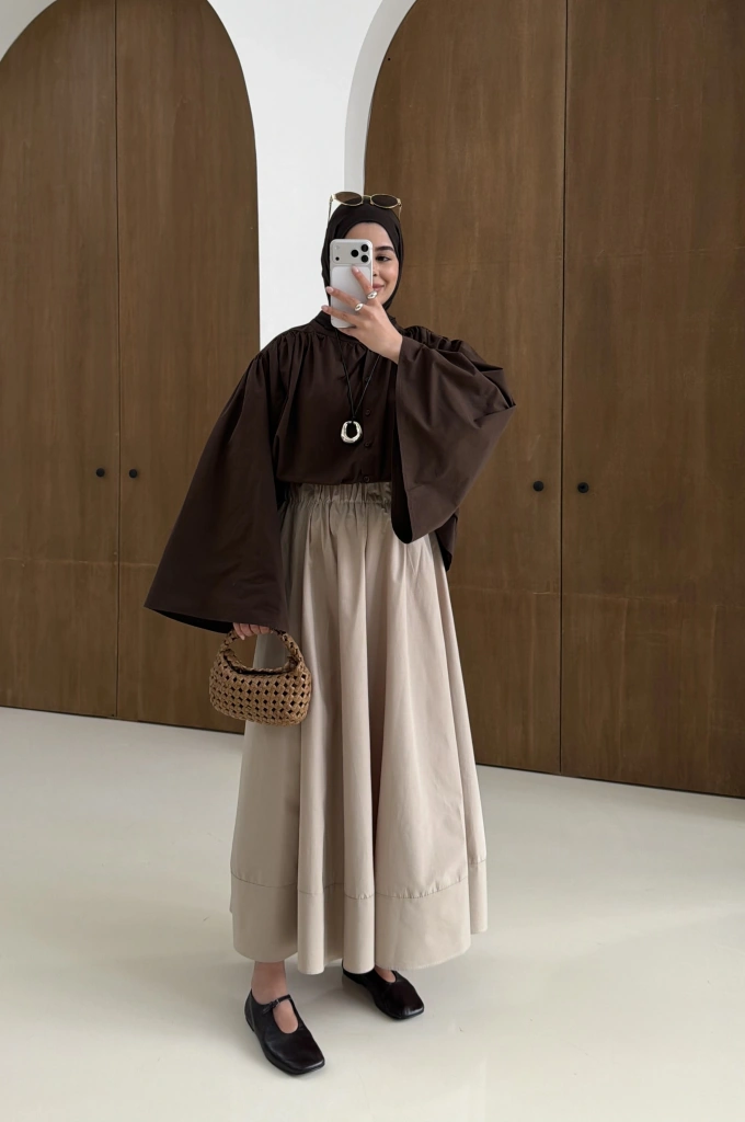 3018 ANGELS GÖMLEK KAHVE