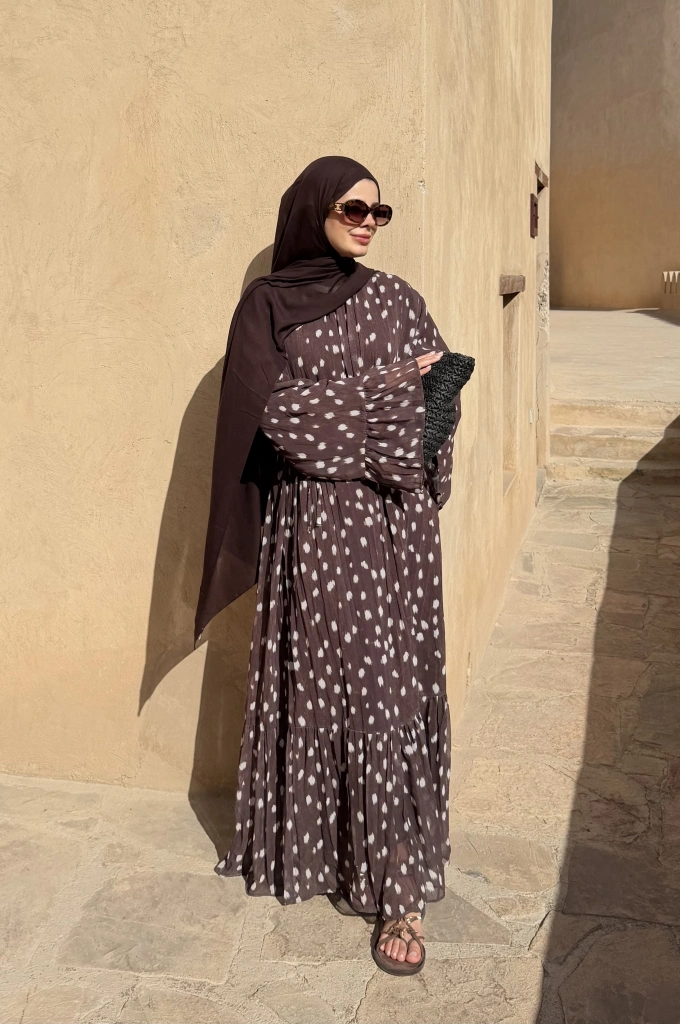 BAMBİ DESEN NİZWA ELBİSE