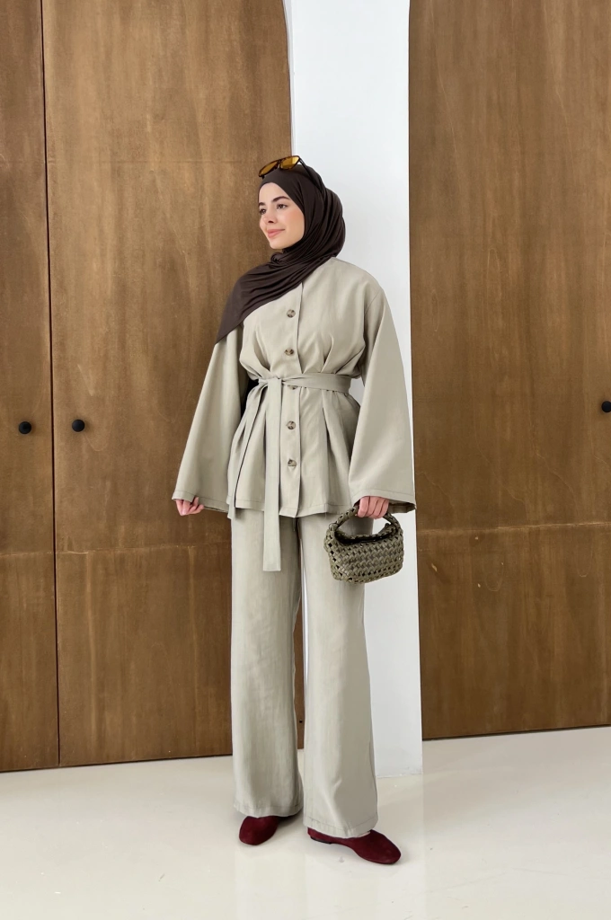 8926 PİLE DTY TAKIM MİNT YEŞİL