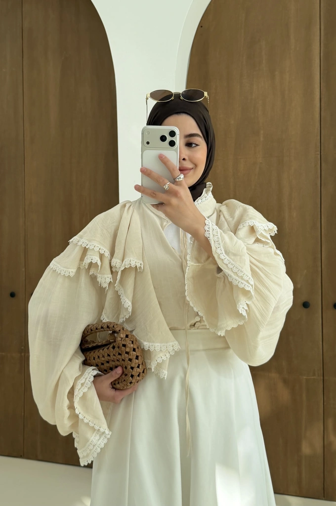 FIRFIRLI GÖMLEK BEJ