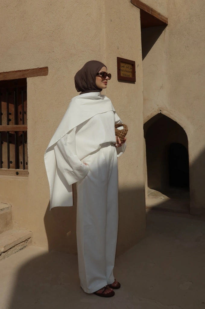 5471*TAKIM SEYYAR ŞALLI KETEN ( beyaz )