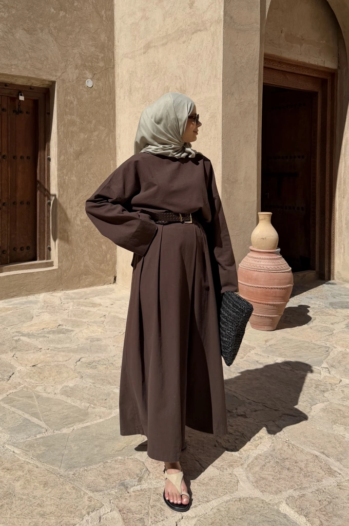 9009 KETEN CHİNO KALIP TAKIM acıkahve