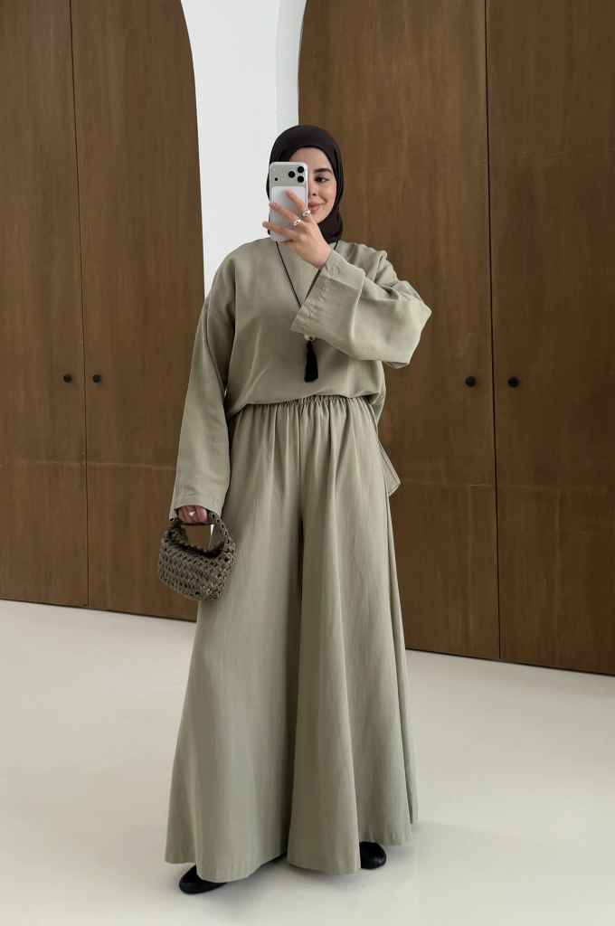 6018 SALAŞ PANTOLON TAKIM ÇAĞLA