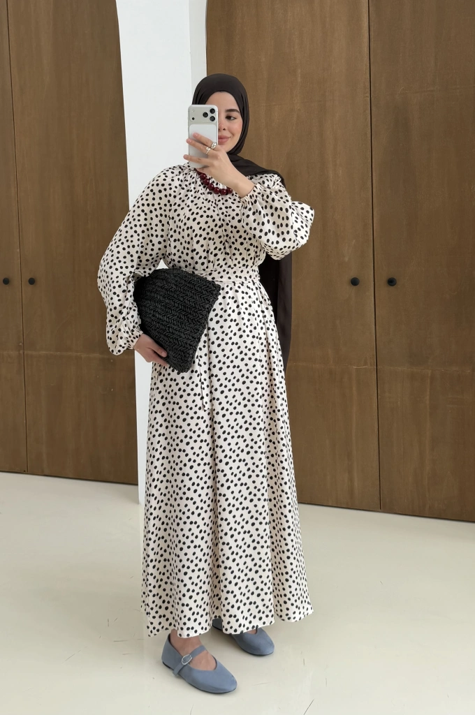 5528 PUANİTYE SATEN ELBİSE