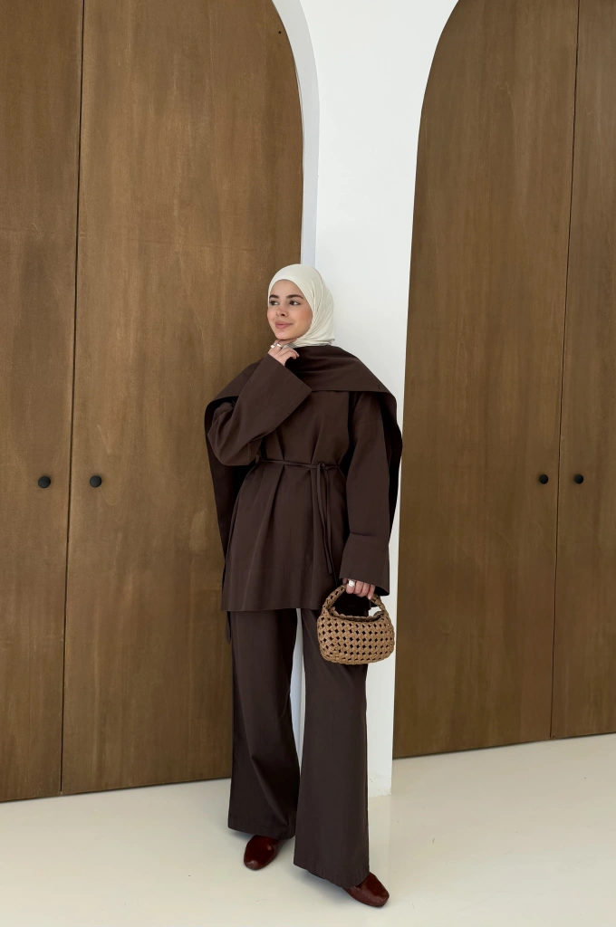 5471 *TAKIM SEYYAR ŞALLI KETEN ( ACIKAHVE)