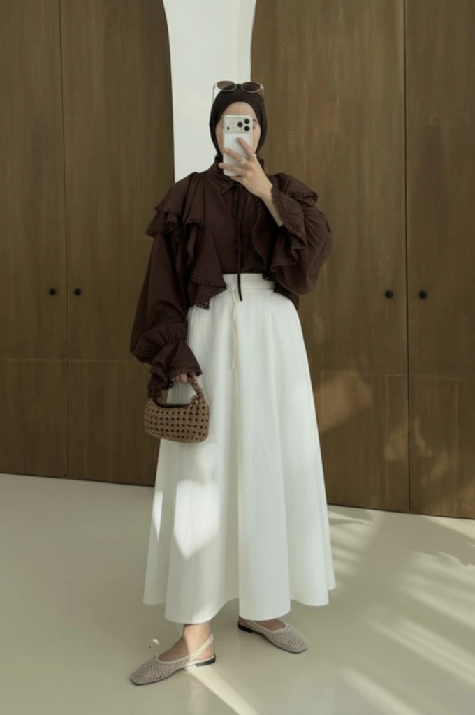 FIRFIRLI GÖMLEK KAHVE