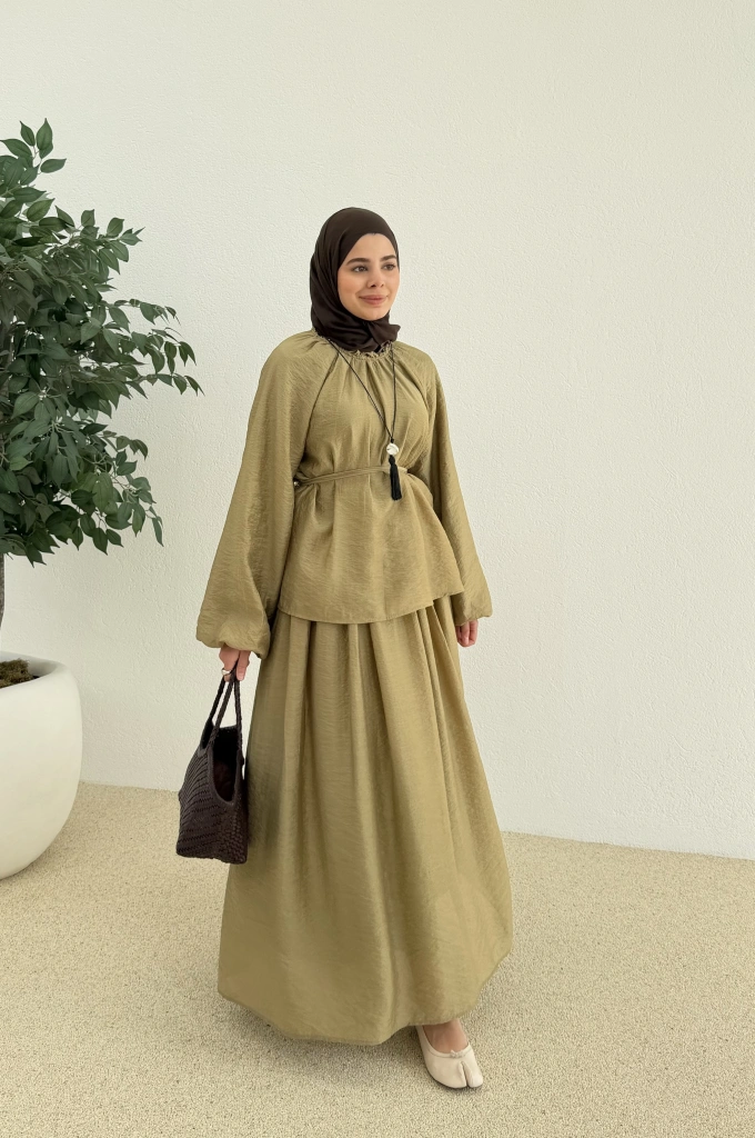 0097 POLİAMİD İKİLİ TAKIM yeşil