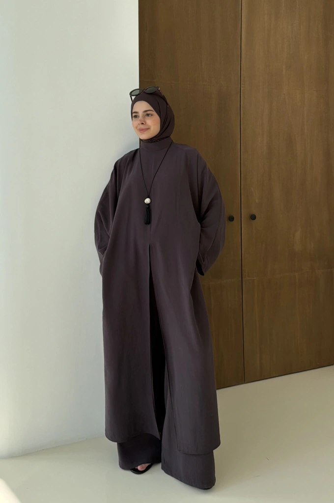 8832 FREEZE YIRTMAÇLI TAKIM KAHVE