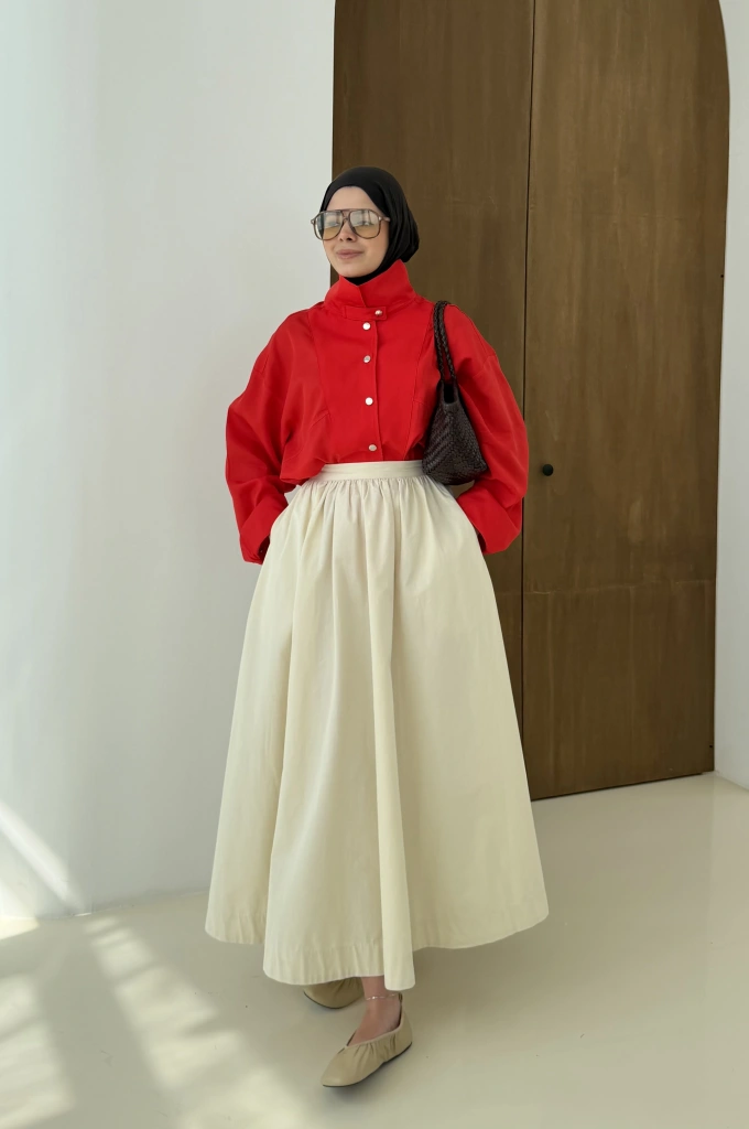 102283 CITCITLI KIRMIZI GÖMLEK