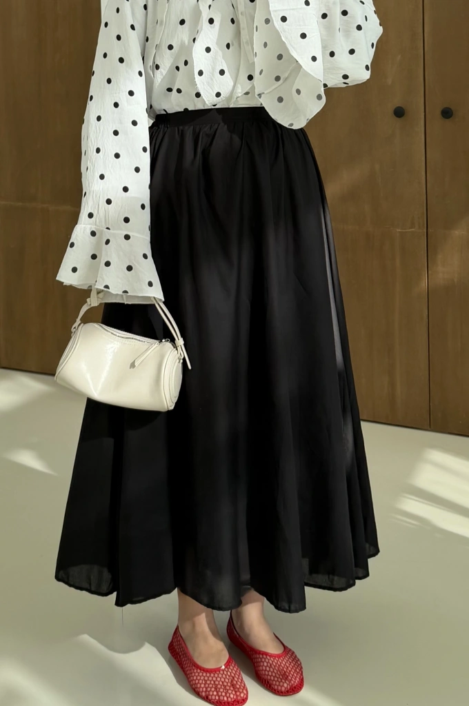 3002 extra parçalı Vual H&m Etek siyah