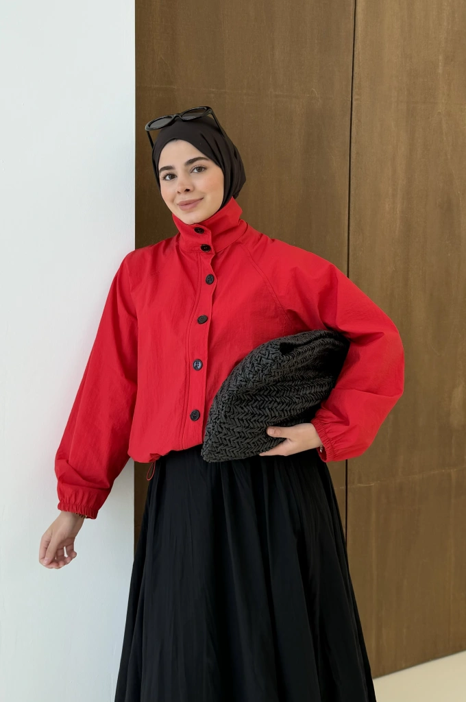 008 PARAŞÜT KIRMIZI TRENÇ