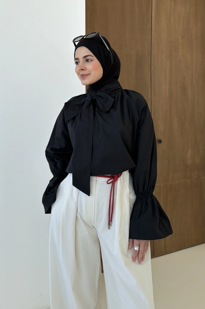 FİYONK GÖMLEK SİYAH