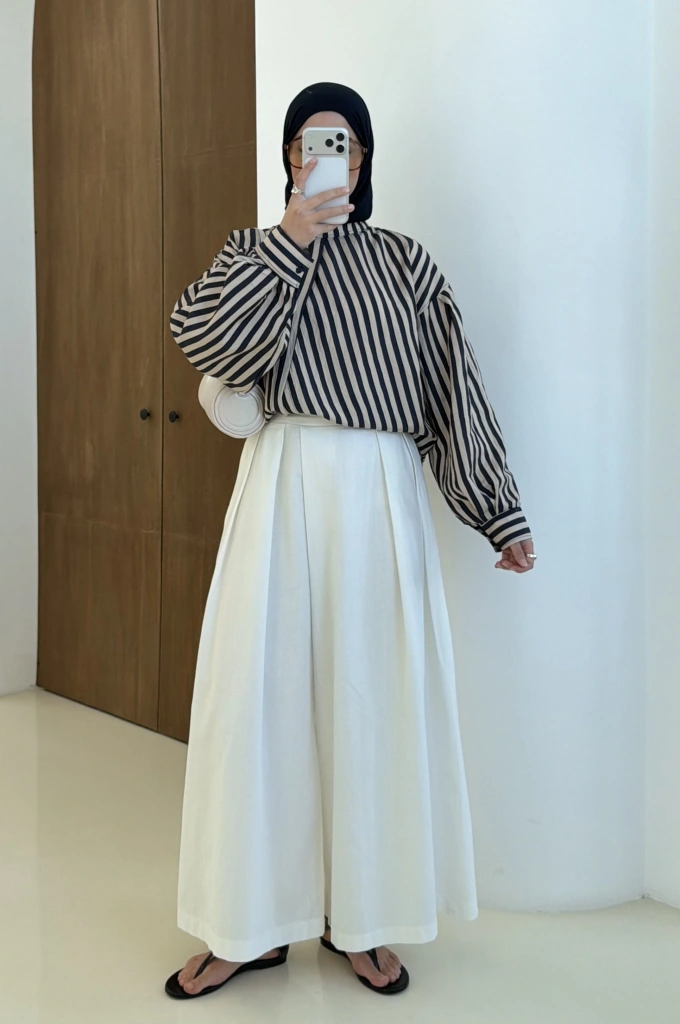 2022 ÇİZGİLİ GÖMLEK LACİVERT