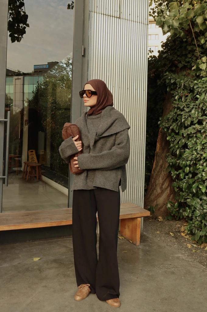 Atkılı KAZAK koyu antrasit )))