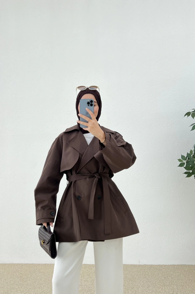 Bakü KISA TRENÇKOT KAHVE…