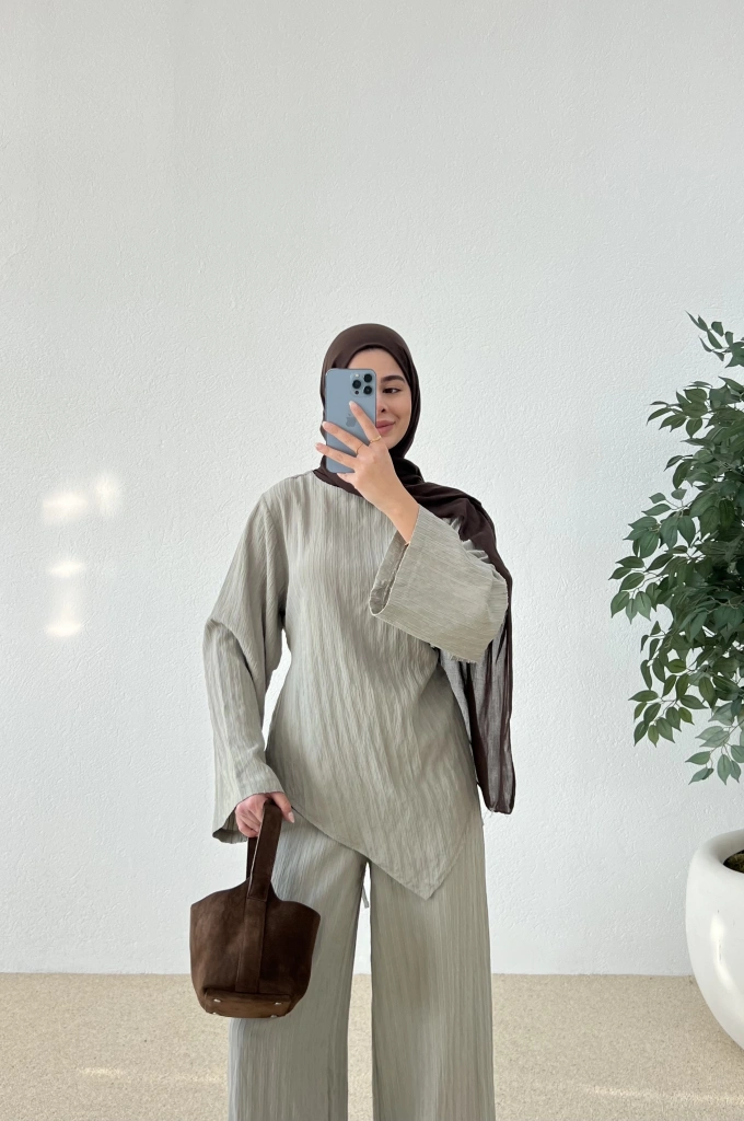 ÇİZGİLİ ÇAPRAZ TAKIM yeşil