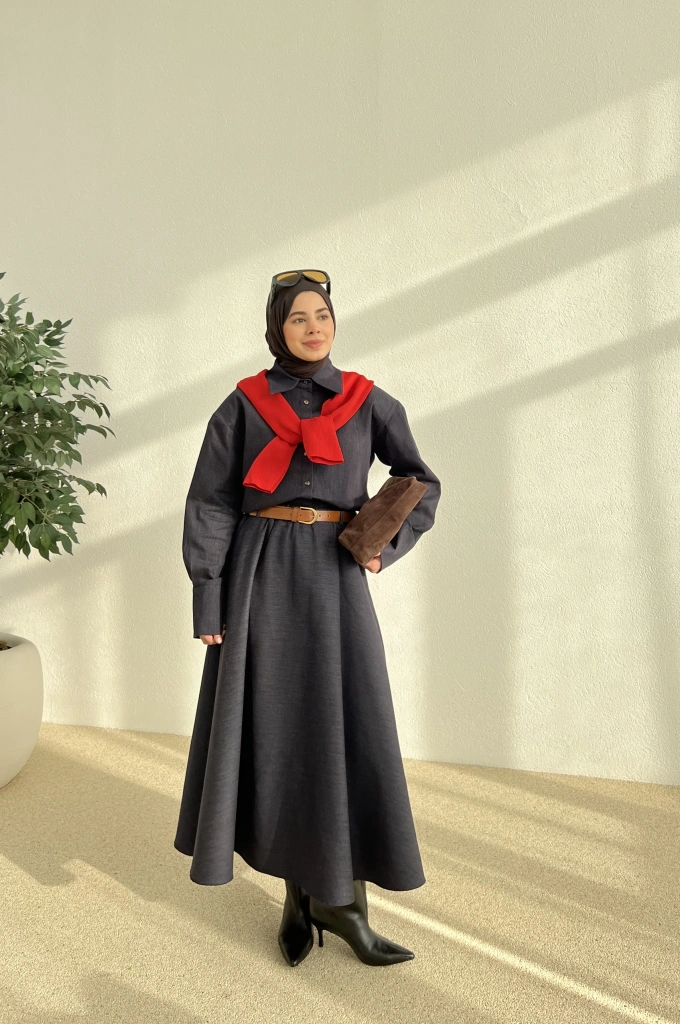 DENİM ETEKLİ TAKIM