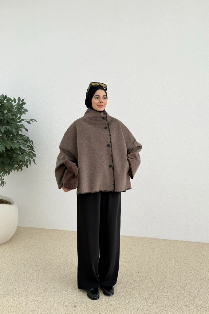 ZR DİKİŞLİ KABAN kahve