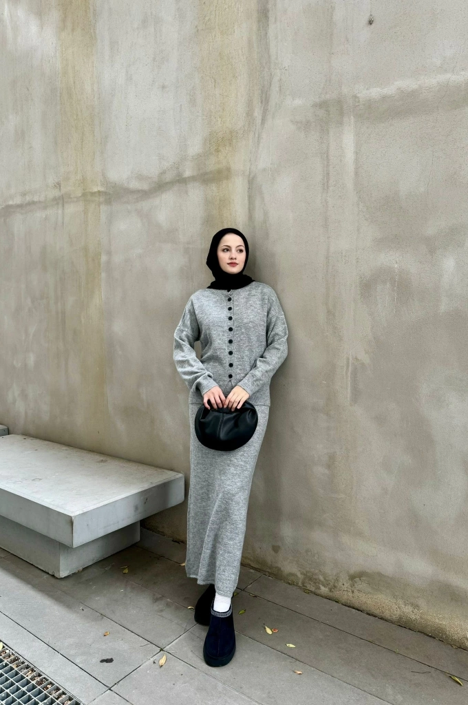 FİRST MSM HIRKALI TRİKO TAKIM gri