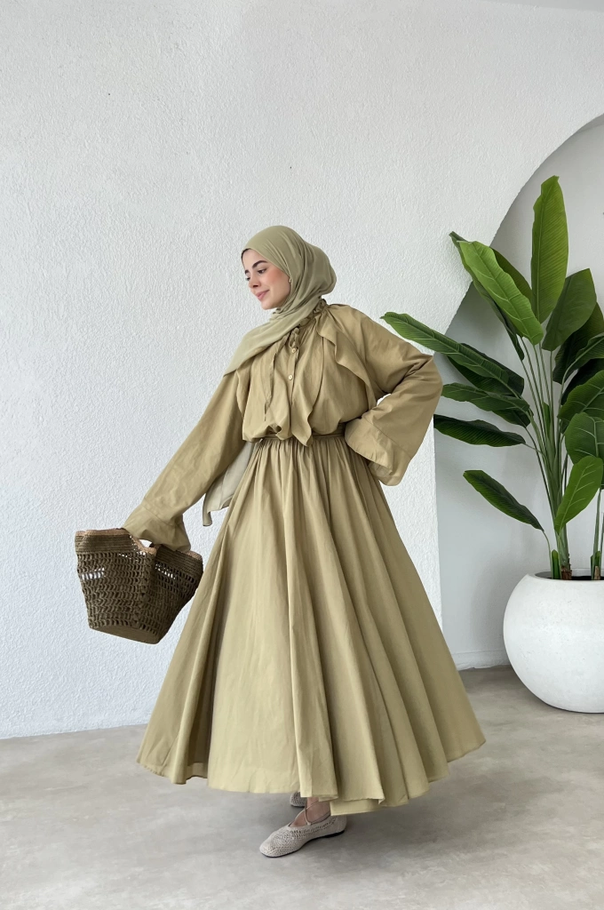 h&m Etekli Vual Takım yeşil